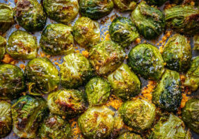 Oven roasted brussels sprouts